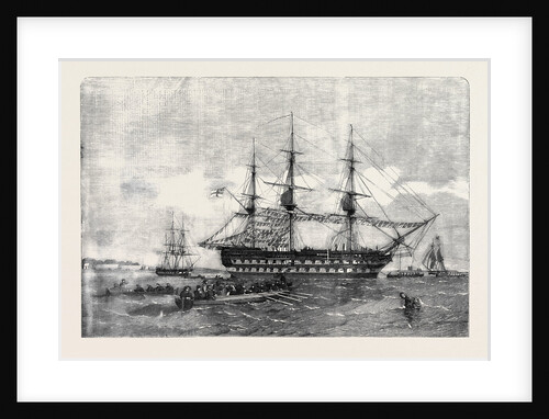 The Belleisle Hospital Ship Taking Provisions on Board by Anonymous