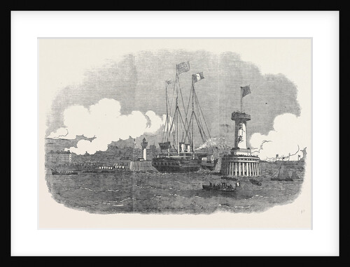 Her Maiesty's Visit to France, the Royal Yacht Entering Boulogne Harbour by Anonymous