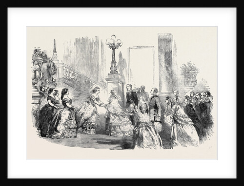 The Queen's Visit to Paris: Reception of Her Majesty at the Foot of the Grand Staircase, Palace of St. Cloud by Anonymous