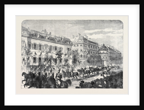 The Royal and Imperial Procession Passing the Boulevard Des Italiens, Paris by Anonymous
