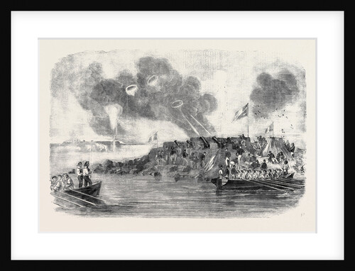 The French Mortar Battery Before Sveaborg by Anonymous