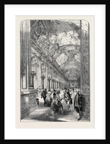 The Galerie Des Glaces, in the Palace of Versailles by Anonymous