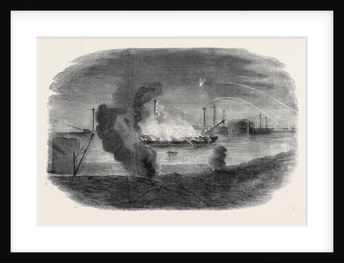 Burning of the Santa Maria Frigate in Sebastopol Harbour by Anonymous