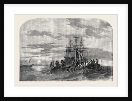 Sketch in the Baltic, a French Funeral at Sea by Anonymous