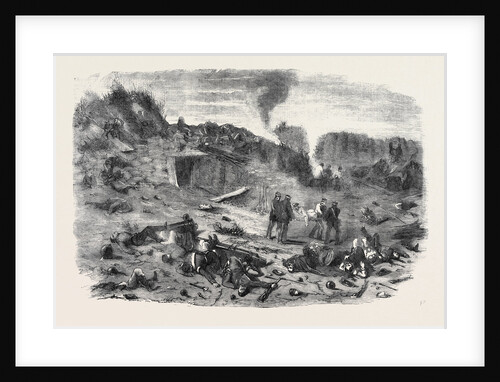 The Redan at Sunrise, September 9, Removing the Wounded, 1855 by Anonymous