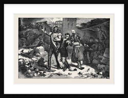 Scene in a Street of Sebastopol, Allied Soldiers Singing No More Trenches, to the Air of Des Lampions. by Anonymous