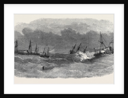 Submarine Electric Telegraph Between Newfoundland and Cape Breton: Arrival of the War Steamer Argus, after the Breaking of the Cable by Anonymous