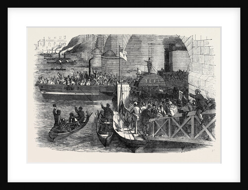 Departure of the Army Works Corps from London Bridge, for the Crimea. by Anonymous