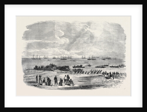 Landing Artillery on the Spit, Kinburn by Anonymous