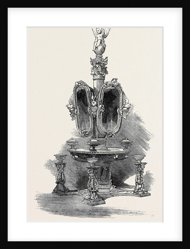 The Paris Universal Exhibition: White Marble Toilet Table by Professor by Anonymous