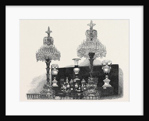 The Paris Universal Exhibition: French Glass Manufactures in the Nave Stall of the Paris Exhibition. by Anonymous