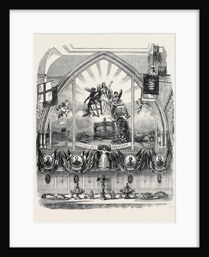 Decoration of Guildhall on Lord Mayor's Day, East End. by Anonymous