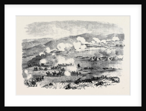 Battle on the Heights of Kars, the Fight Near Tahmasb-Tabia, Sketched by an Officer Engaged by Anonymous