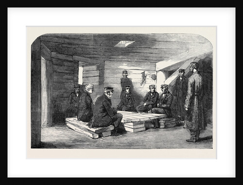 Admirals Sir E. Lyons and Sir Houston Stewart, with Other Officers, in a Casemate in the Spit Battery, Kinburn by Anonymous