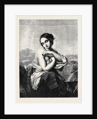 Italian Girl at a Fountain by Anonymous