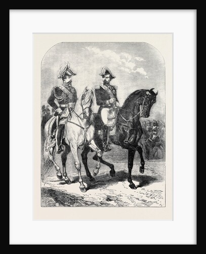 The King of Sardinia and the Emperor of the French at the Grand Review at Paris. by Anonymous