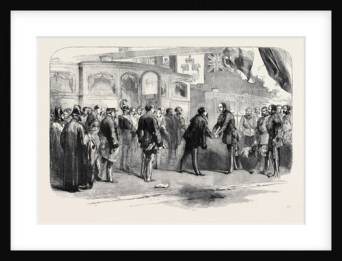 Reception of the King of Sardinia by Prince Albert, at the South Eastern Railway Station by Anonymous