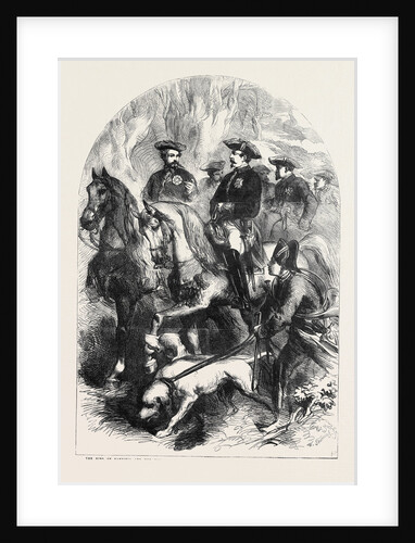 The King of Sardinia and the Emperor of the French Hunting in the Forest of Fontainebleau by Anonymous