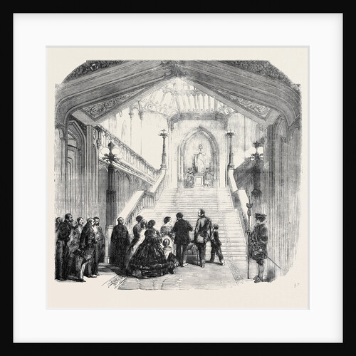 Arrival of the King of Sardinia at Windsor Castle, the Grand Staircase by Anonymous