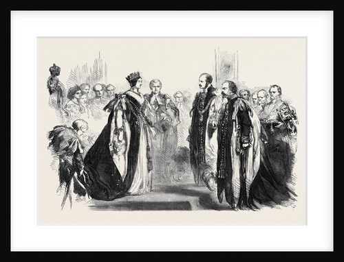 Investiture of the King of Sardinia with the Order of the Garter, at Windsor Castle by Anonymous