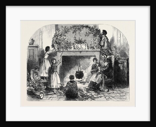 Christmas Eve, Putting Up the Mistletoe by Anonymous