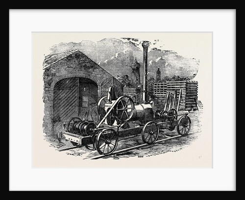 Tuxford and Sons' Steam Pile-Driving Engine, with Two Double Acting Purchases for Lifting Four Rams at a Time. by Anonymous