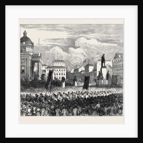 The Farm Labourers' Lock-Out, Trades' Union Demonstration at Manchester in Favour of the Labourers by Anonymous