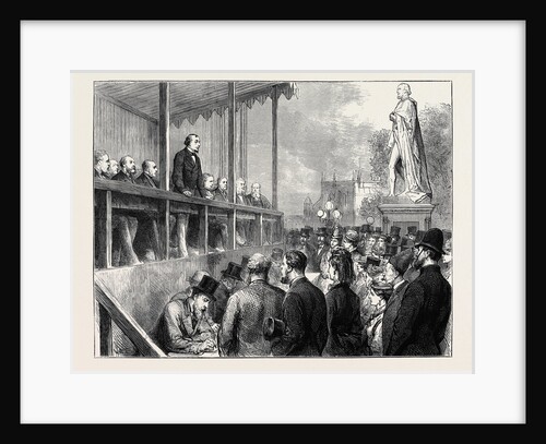Memorial Statue to the Late Earl of Derby, Mr. Disraeli's Inaugural Speech, July 18, 1874 by Anonymous