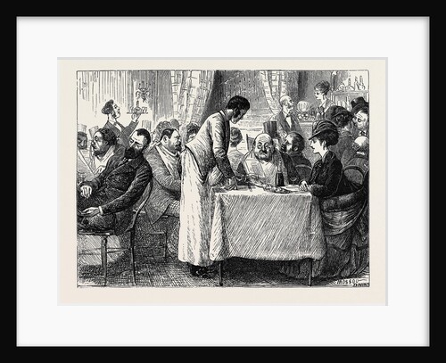 Pictures of Parisian Life: At a Café-Restaurant by Anonymous