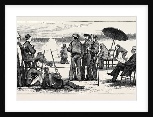 Wimbledon Camp, Shooting for the Army and Navy Challenge Cup, July 25, 1874 by Anonymous