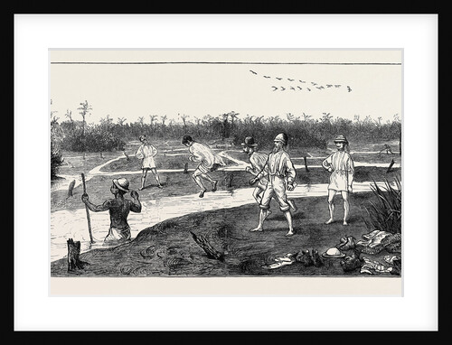 Crossing the Pitch Lake in the Island of Trinidad, West Indies by Anonymous
