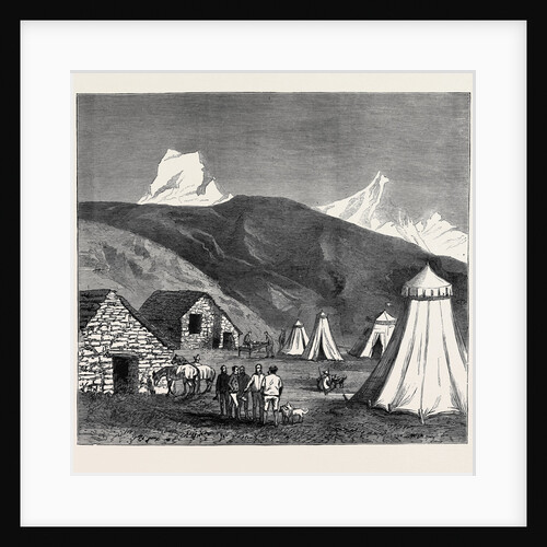 The King of Italy's Hunting Quarters in the Aosta Valley: Encampment of Moncarné by Anonymous
