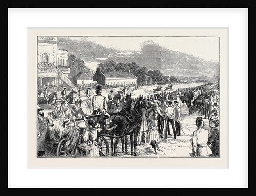 Camp Life at the Curragh: The Irish Derby, the Preparatory Gallop, August 1, 1874 by Anonymous
