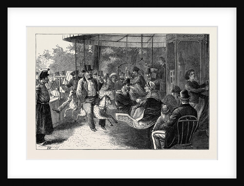 A Merry-Go-Round in the Champs Elysees by Anonymous