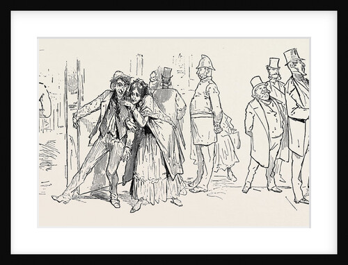 Pictures of London by a French Artist, Left: The Army, Centre: Alcoholism, Right: on the Club Steps by Anonymous