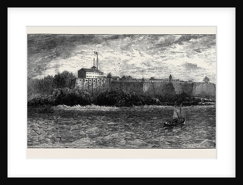 The Escape of Marshal Bazaine, View of the Terrace from which He is Said to Have Let Himself Down to the Sea by Anonymous