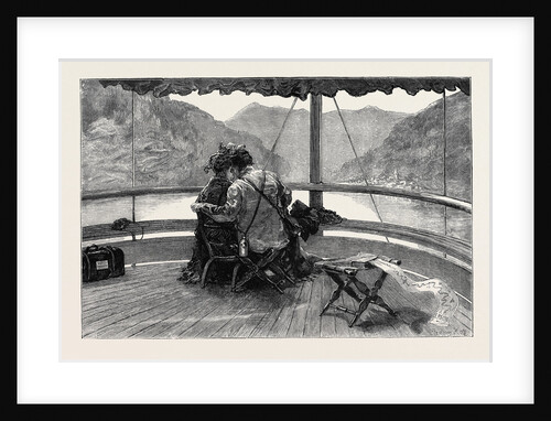 An Autumn Tour in Switzerland: on the Rhine Boat, the Bride and Bridegroom by Anonymous