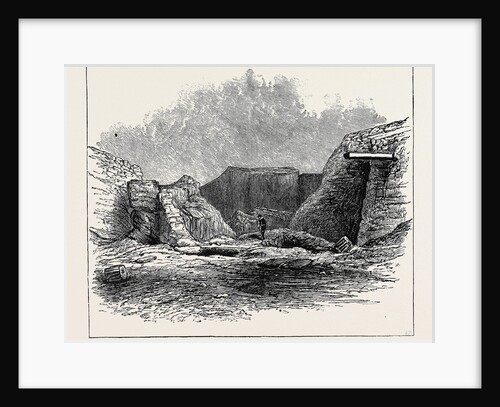 Dr. Schliemann's Excavations at Hissarlik from the East, Greece by Anonymous