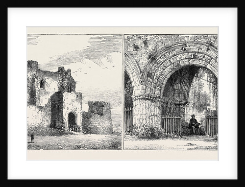 Piel Castle and West Doorway, Furness Abbey by Anonymous