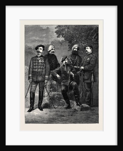 The Civil War in Spain, Don Carlos and His Staff, September 26, 1874 by Anonymous