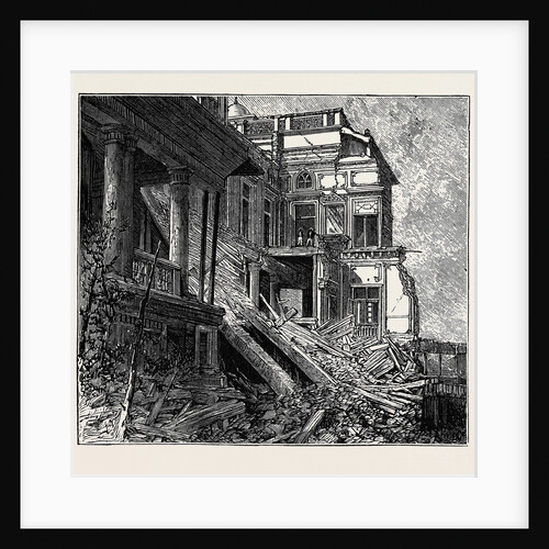 Ruined Bungalow at Bombay, Scene of the Fatal Accident to the Hon. Narayen Vasudeo, India by Anonymous
