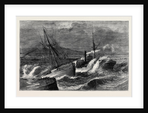 The Recent Gale, Wreck of the Steamer Chusan Off Ardrossan Harbour by Anonymous