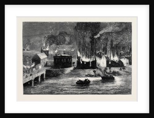 The Civil War in Spain: Republicans Burning the Village of Beobia by Anonymous
