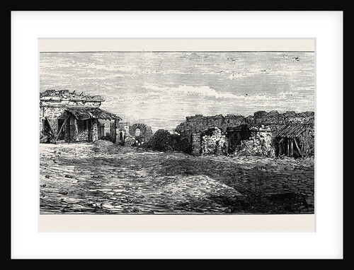 Barracks at Cawnpore, Defended by General Wheeler in 1857, Until Reduced to This Condition, Indian Rebellion by Anonymous