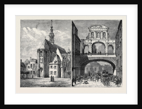 The Old Béguinage at Ghent, Now in Course of Destruction, Temple Bar, a Suggestion for the Future by Anonymous