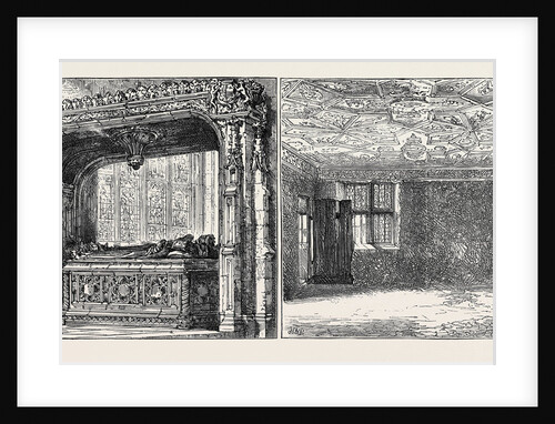 The Shrewsbury Monument in the Parish Church, Room in Sheffield Manor, Said to Have Been the Prison of Mary Queen of Scots by Anonymous