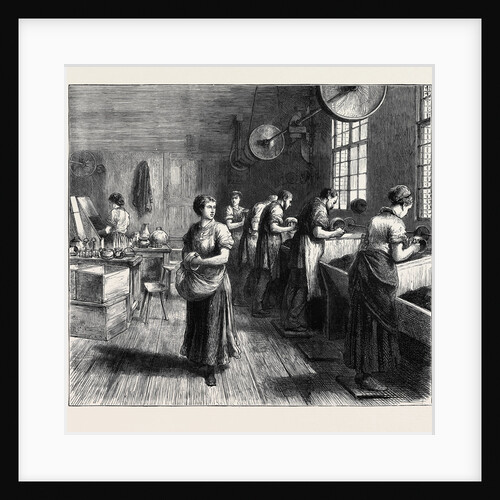 Buffing Electroplate at Messrs. Martin, Hall, and Co.'s Works by Anonymous