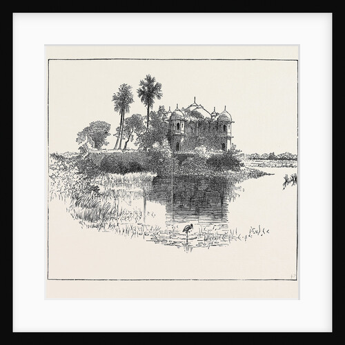 Sketches of Ancient Buildings at Dacca, Bengal: Ruins of the Sath Musjid or Seven-Domed Temple by Anonymous
