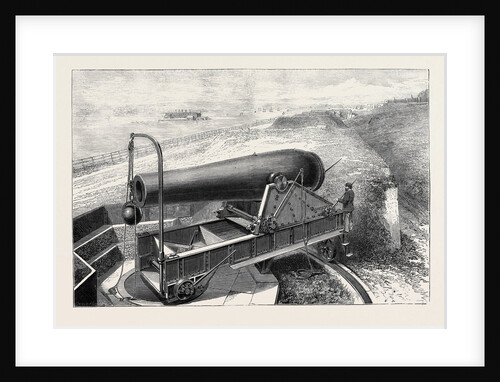 American Artillery: The New 20 Inch Rodman Gun on Fort Hamilton, New York Harbour by Anonymous