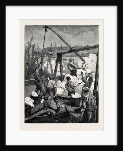 London Sketches, Landing Norwegian Ice by Anonymous